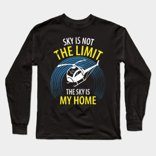 Helicopter Pilot Long Sleeve T-Shirt